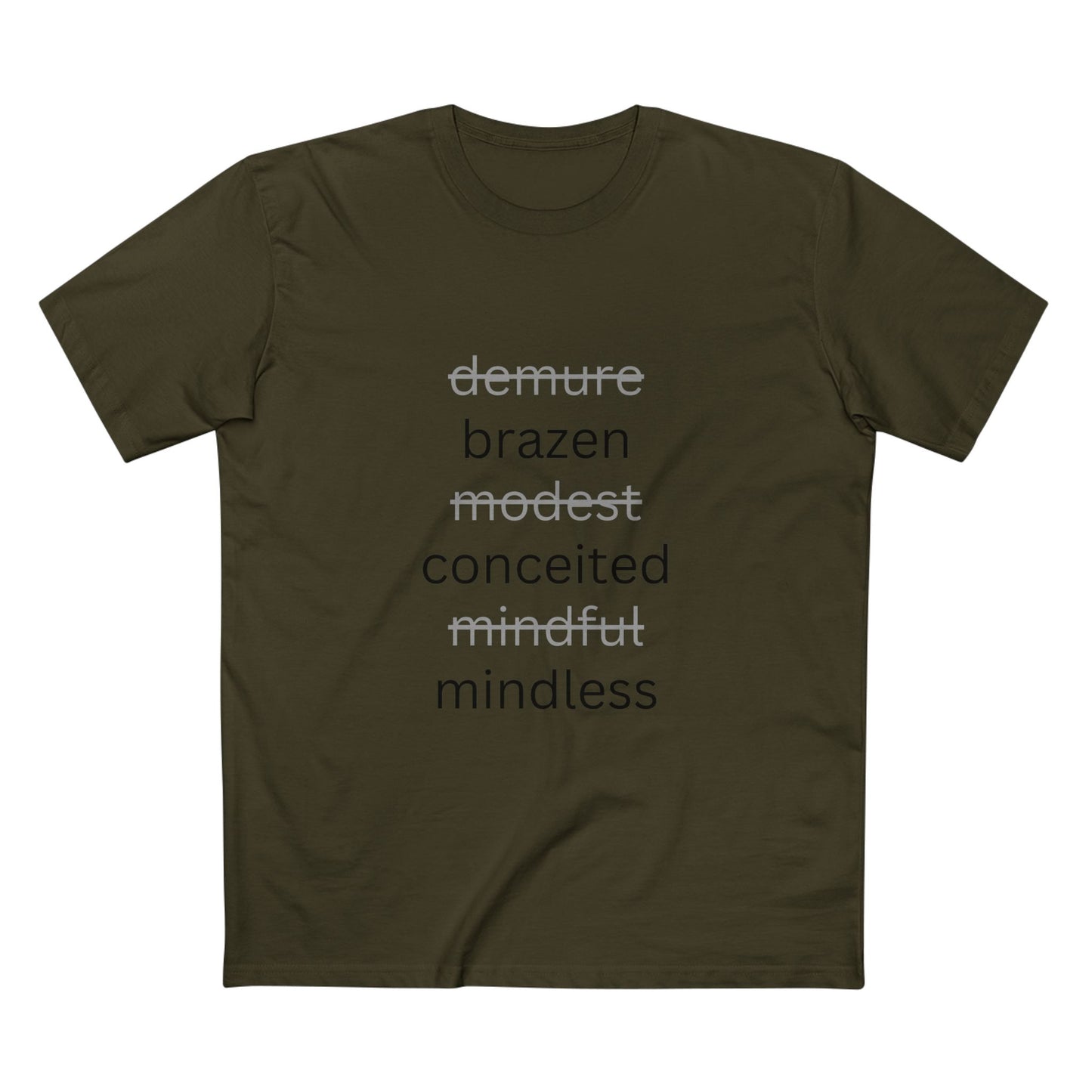 Demure? Me? Never! Tee